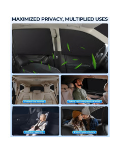 Sombrillas para Ventanas de Coche JASVIC F150 2021-2025 Set 6pcs 2