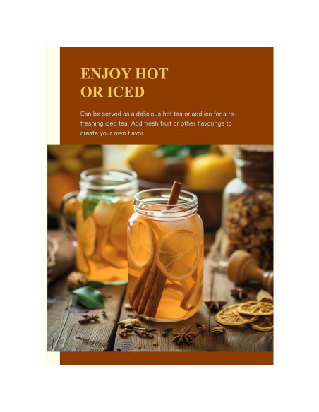 Bolsitas de Té de Canela Orgánica GLDNT - 100 Unidades