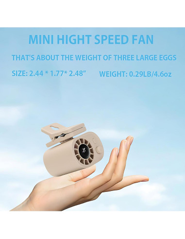 Ventilador Portátil STONEBROOK AR-29 Mini Clip-on 100 Velocidades