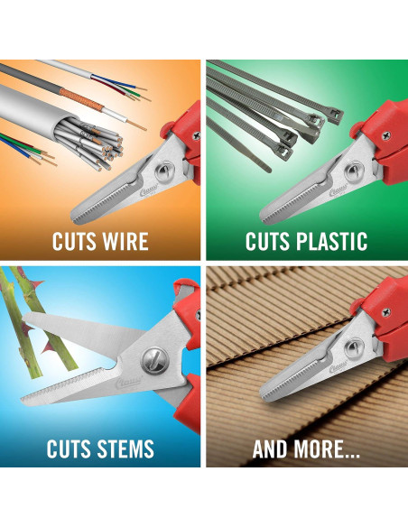 Cortadores de Alambre Clauss 33503 - Tijeras de Jardín 19.05 cm