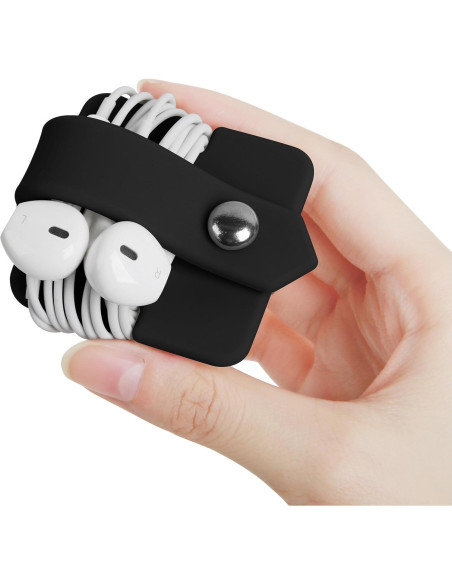 Organizador de Cables para Auriculares ELFRhino Negro