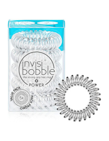 Invisibobble Power - 5 Lazos para Cabello Transparente