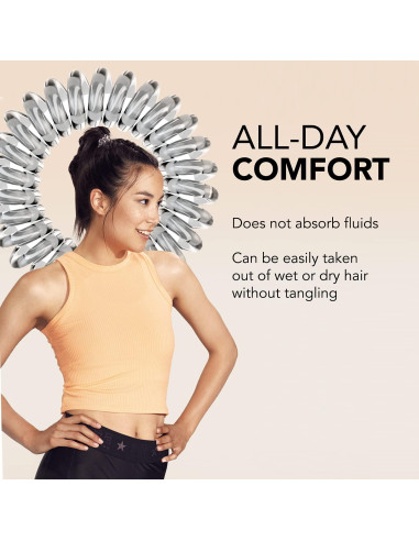 Invisibobble Power - 5 Lazos para Cabello Transparente