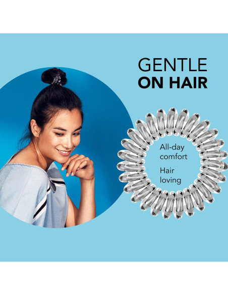 Invisibobble Power - 5 Lazos para Cabello Transparente