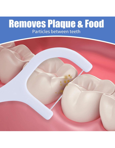 400 Palillos de Hilo Dental Aussumy - Limpieza Profunda y Mango Ergonómico