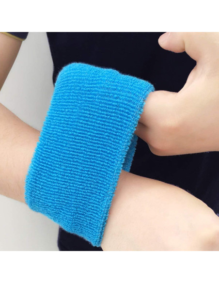 10 Pares de Muñequera Deportiva Payanwin - Algodón Absorbente