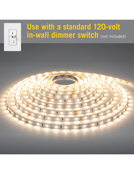 Kit de luz LED regulable Armacost 5m 2700K blanco cálido