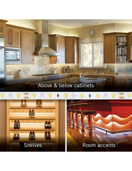 Kit de luz LED regulable Armacost 5m 2700K blanco cálido