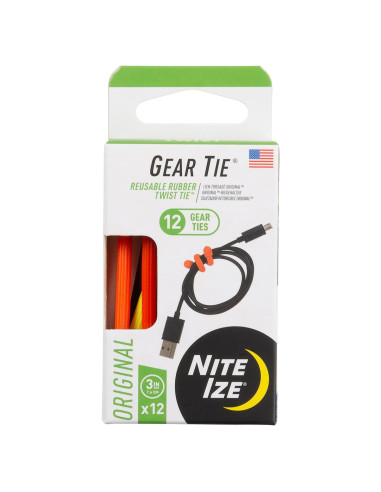 Corbatas de Goma Reutilizables Nite Ize 3" - 12 Paquete