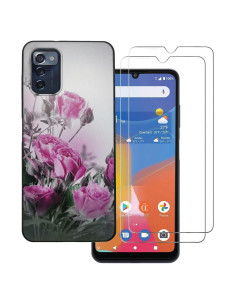 Funda TPU Rosa + 2 Protectores Vidrio Templado ZMAX 5G