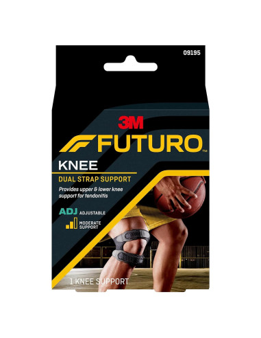 Soporte de Rodilla Ajustable FUTURO con Doble Correa y Gel