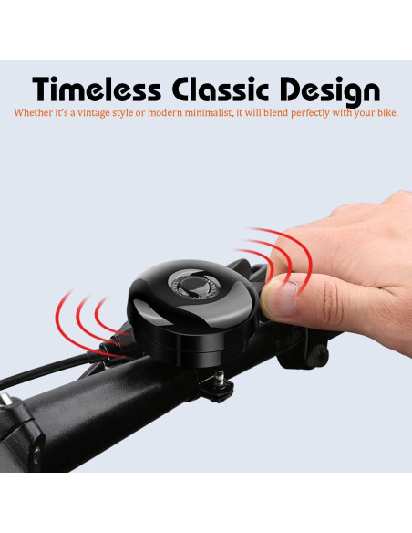 Timbres de Bicicleta Metálicos POSIKO - Sonido Fuerte, 2 Pzs