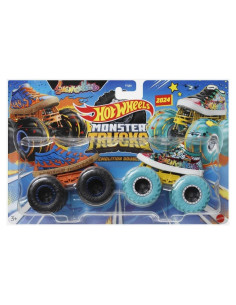 Hot Wheels Monster Trucks Duplicados de Demolición - Sneakerhead vs Sneaker Head, Escala 1:64