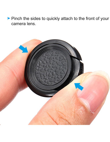 Tapa de Lente PATIKIL 25mm - Paquete de 2 con Paño Microfibra