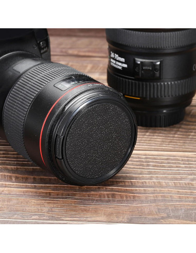 Tapa de Lente PATIKIL 25mm - Paquete de 2 con Paño Microfibra