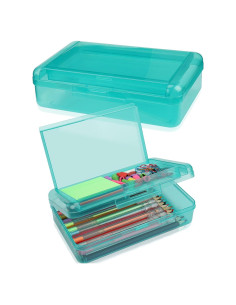 Estuche de Lápices SFLHHDM Doble Capa Verde 20.8x11.7cm