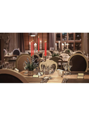 Hyoola Velas Taper Altas Rojas 25.4 cm Sin Goteo 12 Pack