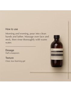 Limpiador Facial Aesop 200 ml - Suave con Aceituna y Botánicos 2