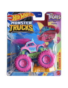 Hot Wheels Monster Trucks Trolls - Coche 1:64 Fundición