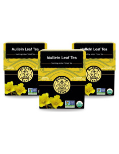 Té Herbal Orgánico Buddha Teas Hoja de Mullein 18 Bolsitas
