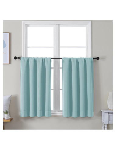 Cortinas Opacas Aqua Simplebrand 2 Paneles 101.6x91.4cm