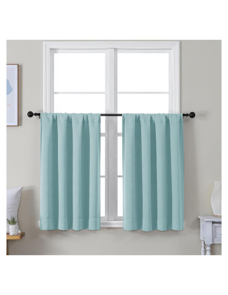Cortinas Opacas Aqua Simplebrand 2 Paneles 101.6x91.4cm