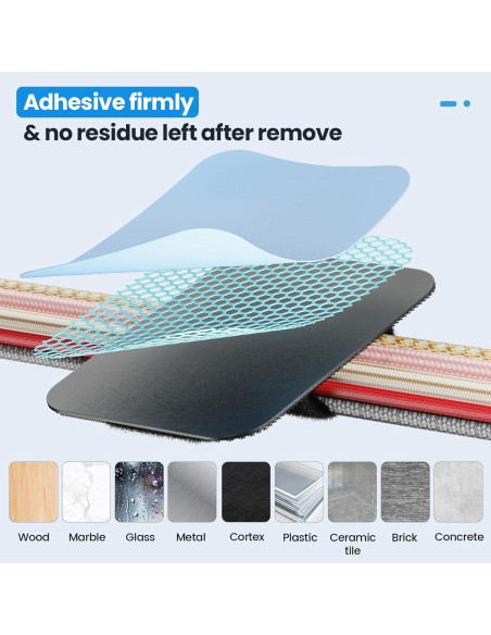 Organizador de Cables Fansto Negro, 20 Pares, Autoadhesivo