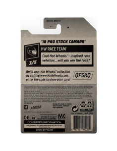 Auto a Escala Hot Wheels Camaro Pro Stock 1:64 Mattel 2