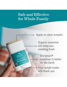 Set de Viaje Desodorantes Naturales Earth Mama - 4 Aromas 15.87g 2