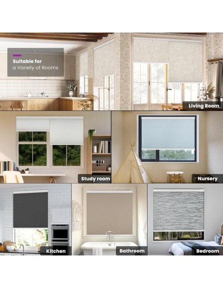 Persianas enrollables motorizadas Astomi 102x102 cm vinilo gris