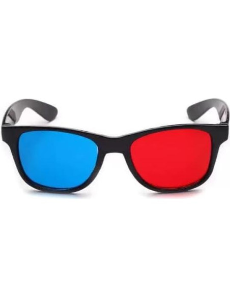Gafas 3D Anáglifas Rojas y Azules Fansoftiks - 4 Piezas