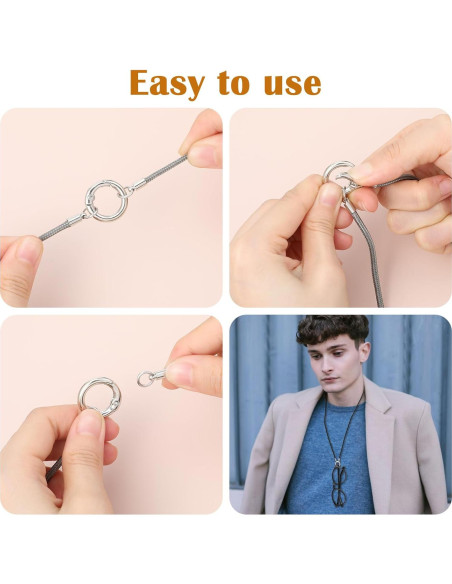 Soportes para Gafas Alrededor del Cuello 4 Pcs Nylon Metal