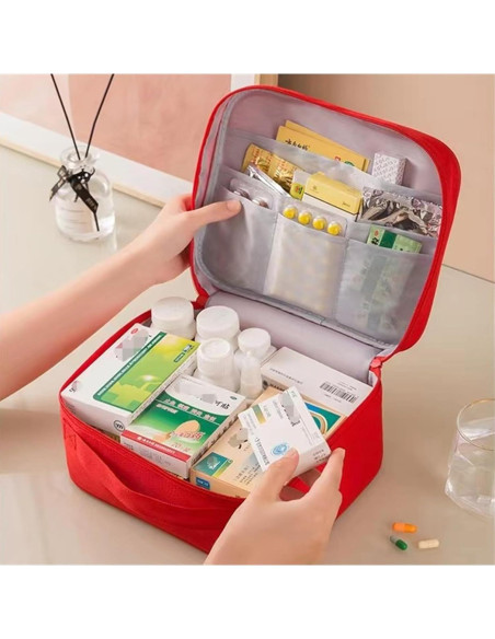 Bolsa de Primeros Auxilios Vacía Jipemtra Azul 26x12x21 cm