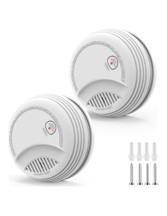 Paquete de 2 Detectores de Humo XUK Fotoeléctrico 85dB