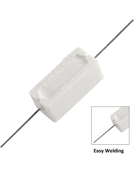 10 Resistores Cerámicos 5W 0.47 Ohm Qjaiune - Alta Calidad