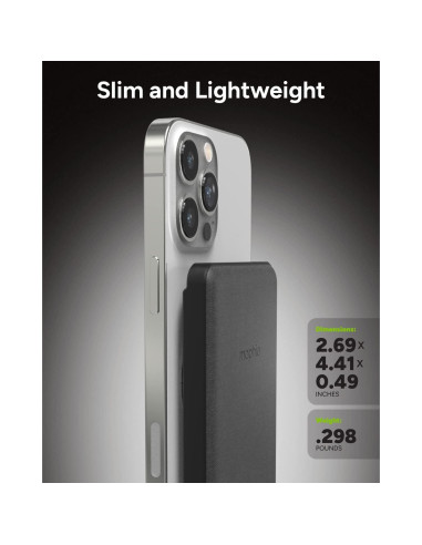 Cargador Inalámbrico Magnético Mophie Snap+ Juice Pack Mini 5000 mAh