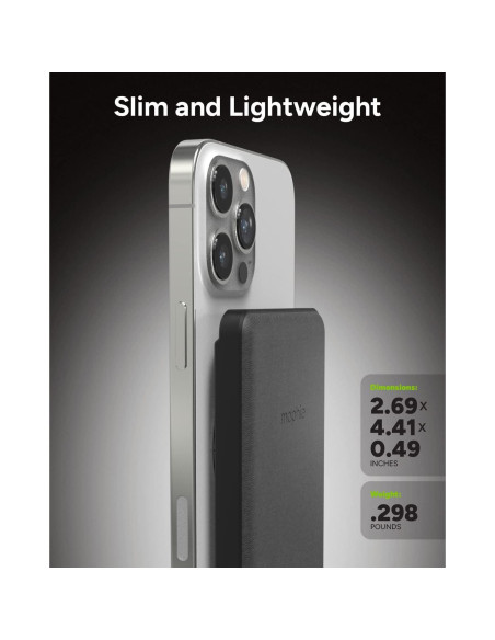 Cargador Inalámbrico Magnético Mophie Snap+ Juice Pack Mini 5000 mAh