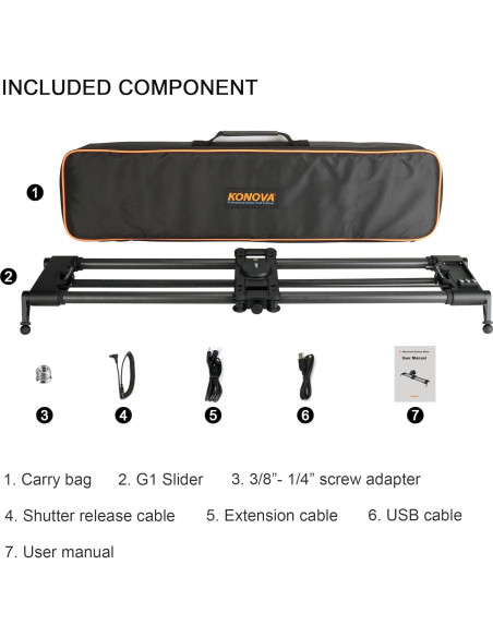 Deslizador Motorizado Inalámbrico Konova G1 120cm Carbono