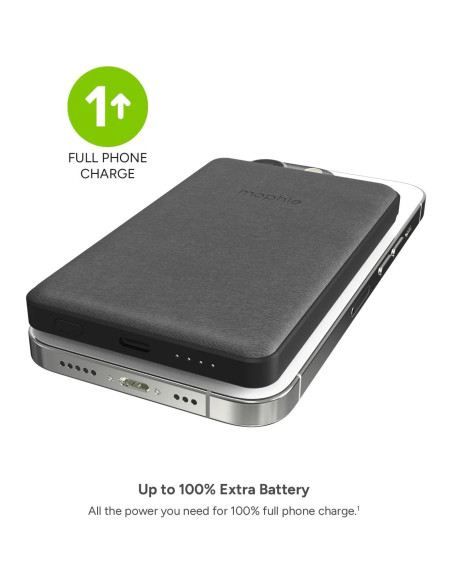 Cargador Inalámbrico Magnético Mophie Snap+ Juice Pack Mini 5000 mAh