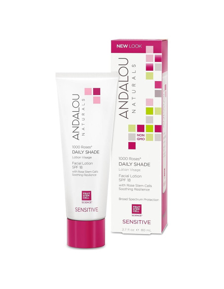 Andalou Naturals Loción Facial Diaria SPF 18 80 ml - Piel Sensible