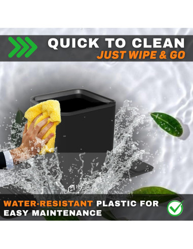 Basurero para Autos Haussimple Mediano Negro a Prueba de Fugas