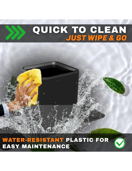 Basurero para Autos Haussimple Mediano Negro a Prueba de Fugas
