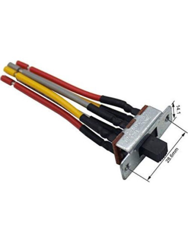 Interruptor Deslizante Inversa Ventilador Techo 6 Pines Well Tec