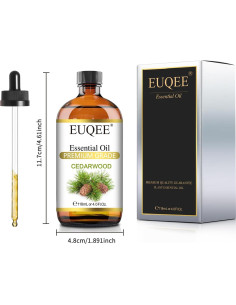 Aceite Esencial de Madera de Cedro EUQEE 118 mL con Gotero 2
