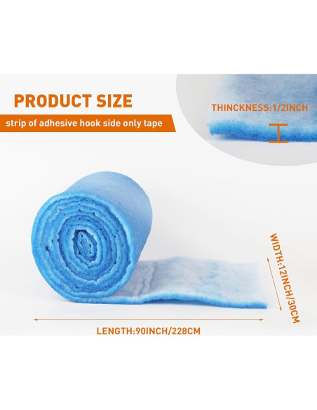 Filtros de Ventilación AQD 12x226 cm MERV 8 - Rollo 30+ Filtros