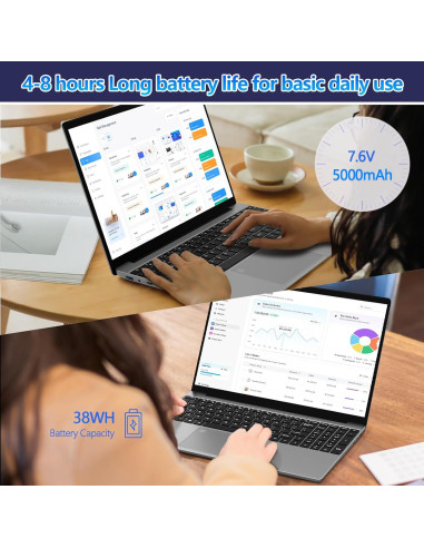 Laptop Molegar 15.6" FHD, 16GB RAM, 512GB SSD, Plata