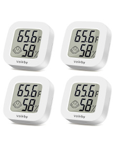Termómetro Digital Vaikby 4Pack - Higrómetro de Precisión