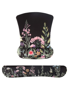 Conjunto Reposamuñecas Ergonómico iCasso Weeds - Espuma de Memoria