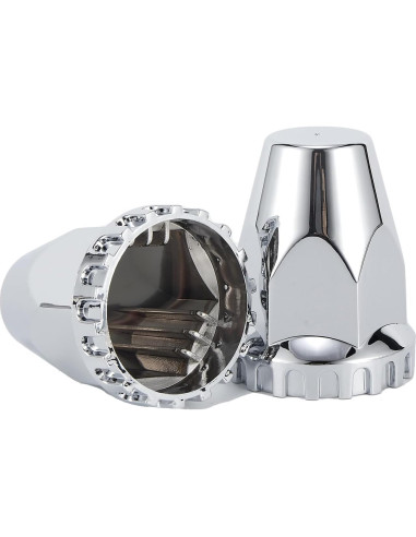 Cubiertas de Tuercas Cromadas ABS 33mm Cabtherlyn - Paquete de 20