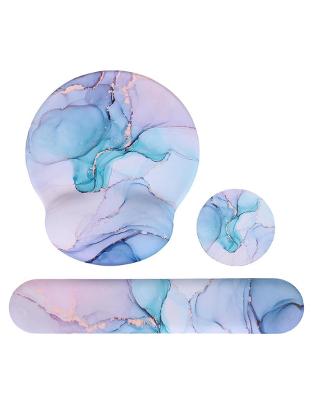 Alfombrilla Ergonómica Lvtree con Reposamuñecas y Posavasos Alfombrilla Ergonómica Lvtree con Reposamuñecas y Posavasos